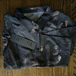Disturbia - NWT Monica Floral Mesh Fitted Shirt - Size 12UK / 6US